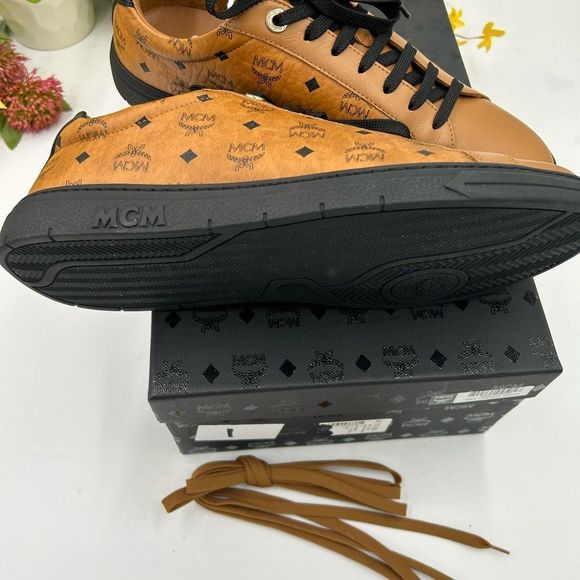 MCM Tan Leather Sneakers - Picture 5 of 9